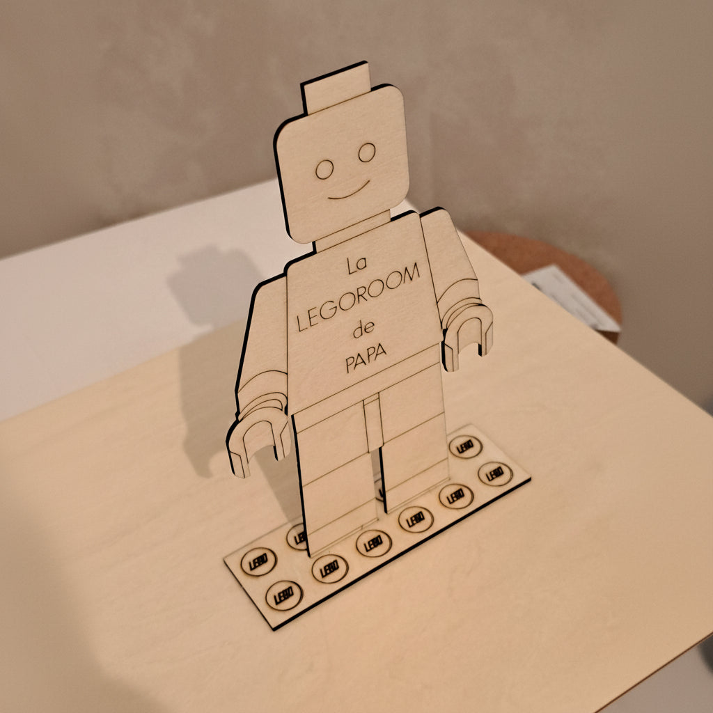 Plaque bois "Minifig" à personnaliser