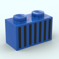 Brique 1x2 - Design 3004p06