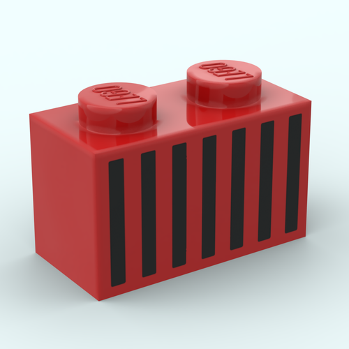 Brique 1x2 - Design 3004p06