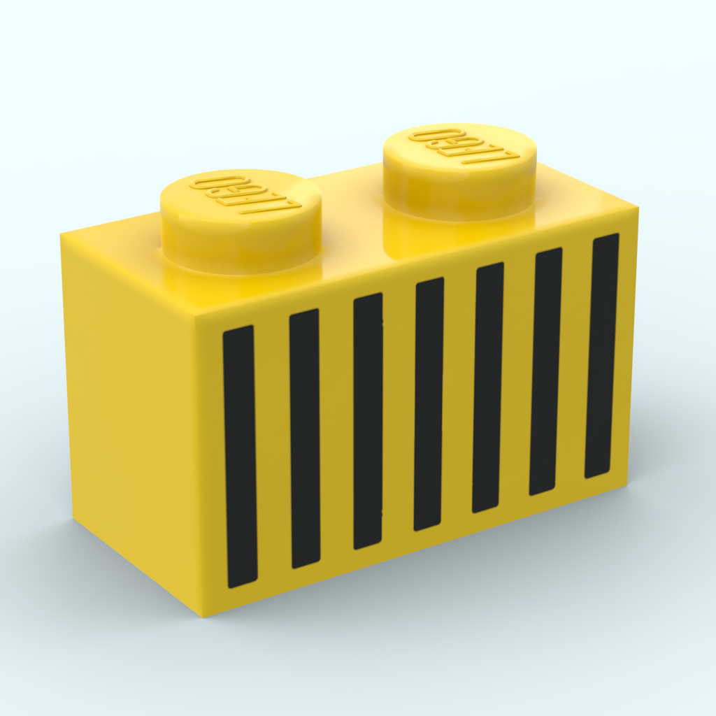 Brique 1x2 - Design 3004p06