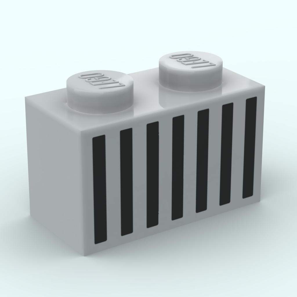 Brique 1x2 - Design 3004p06