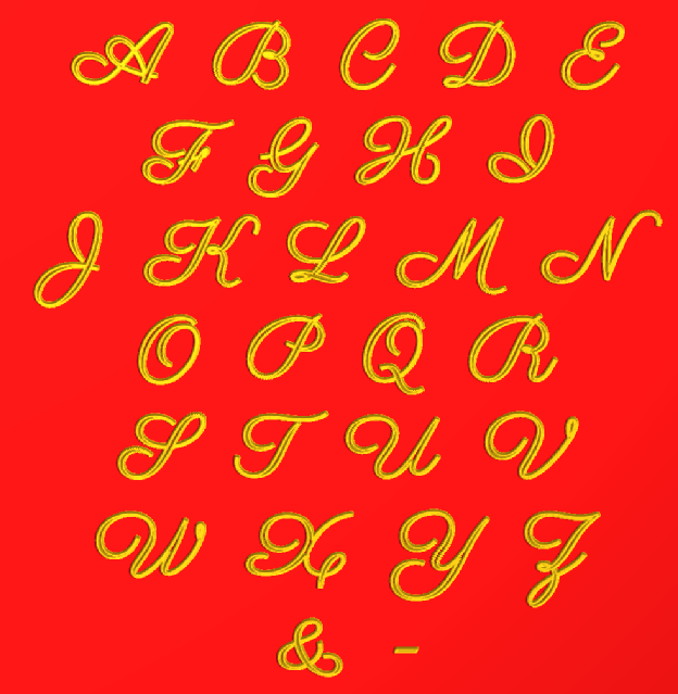 Brique initiales script