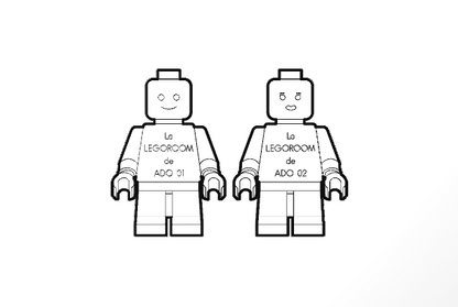 Plaque "Minifig" à personnaliser