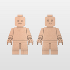 Plaque bois "Minifig" à personnaliser