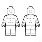 Plaque "Minifig" à personnaliser