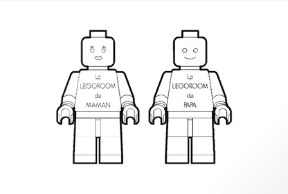 Plaque "Minifig" à personnaliser