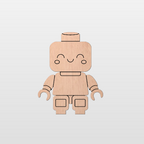 Plaque bois "Minifig" à personnaliser