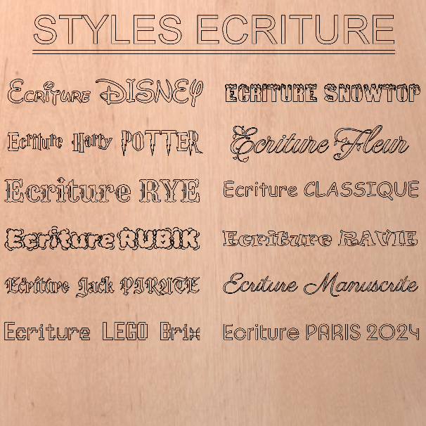 Plaque bois "Minifig" à personnaliser