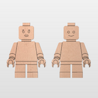 Plaque bois "Minifig" à personnaliser