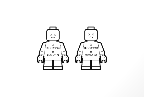 Plaque "Minifig" à personnaliser