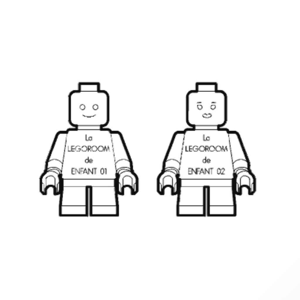 Plaque "Minifig" à personnaliser