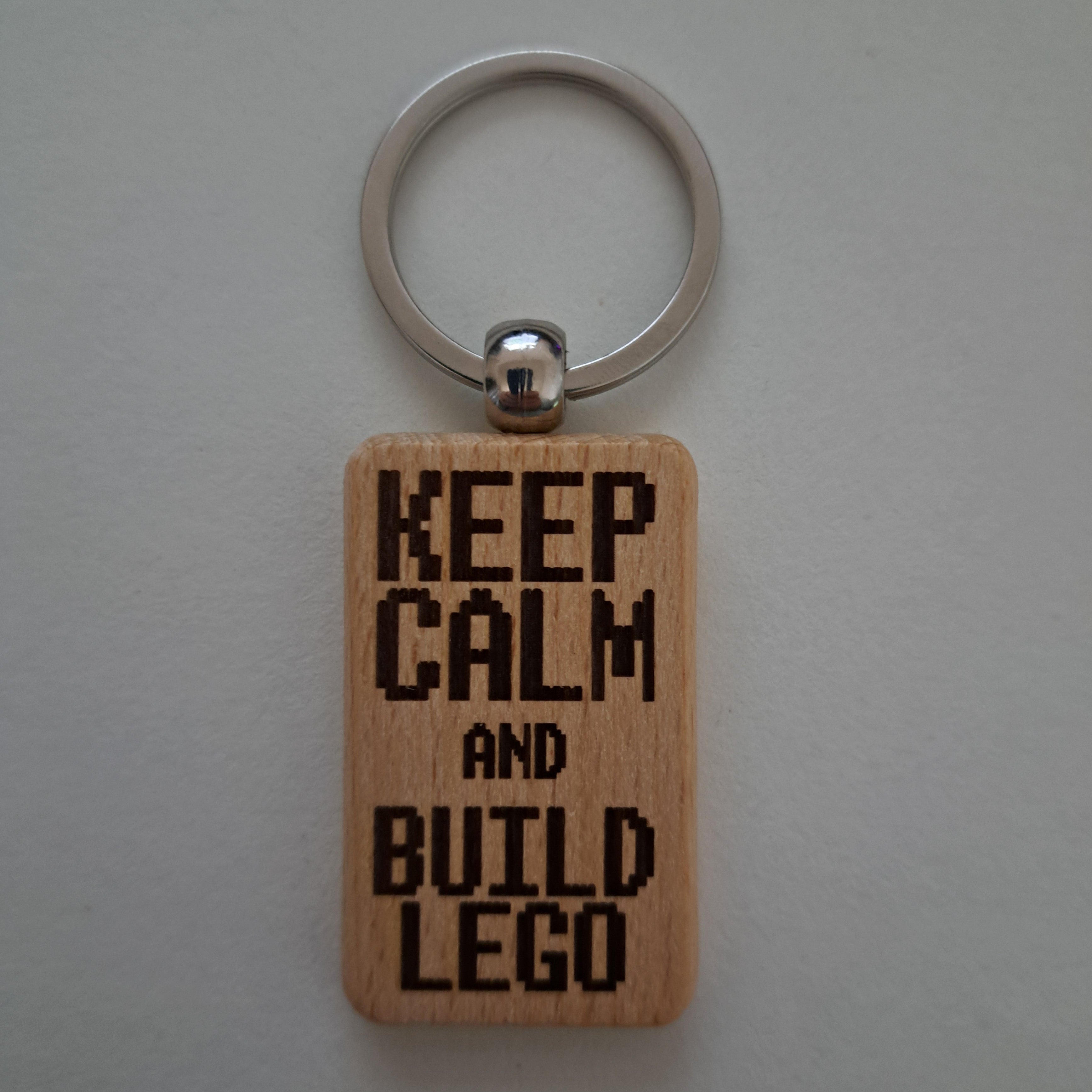 Porte-clé bois rectangle - Citation 05