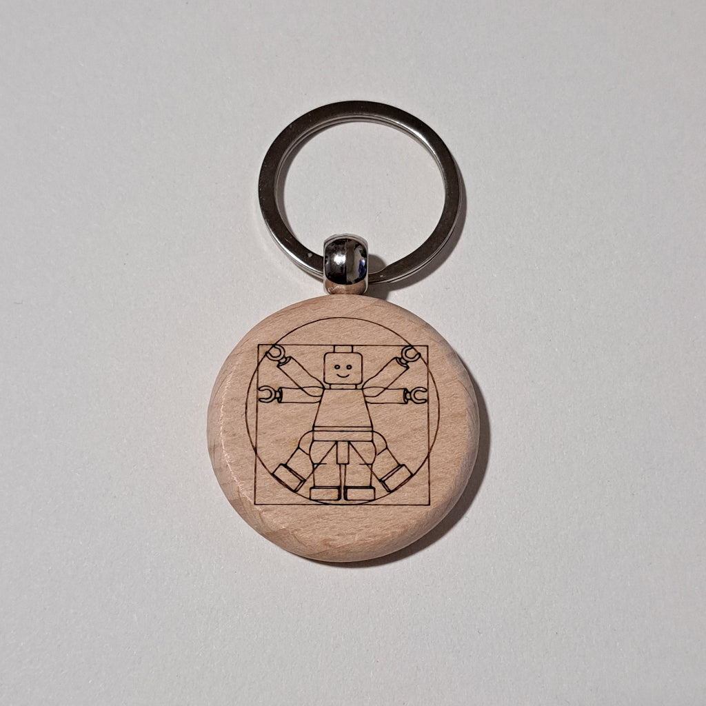 Porte-clé bois rond