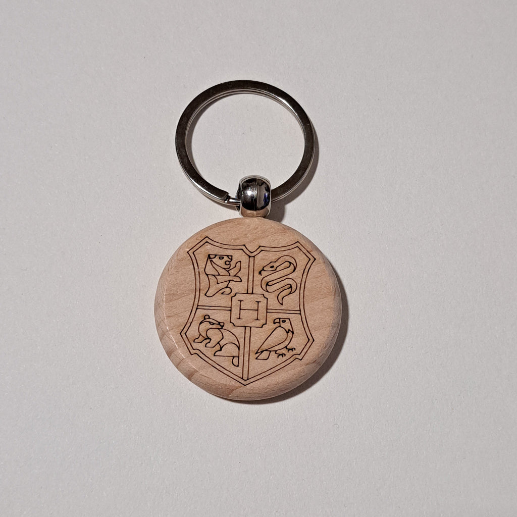 Porte-clé bois rond