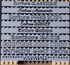 Brique 2x4 - Minifig rose et texte à personnaliser La Fra'brick