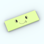 Tile 2x6 - Visage pour "Pot vert clair"